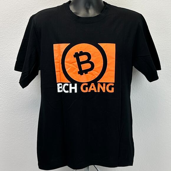 Bitcoin BCH Gang T Shirt Mens M Medium Black Cryptocurrency Cash BTC Official - Picture 2 of 9